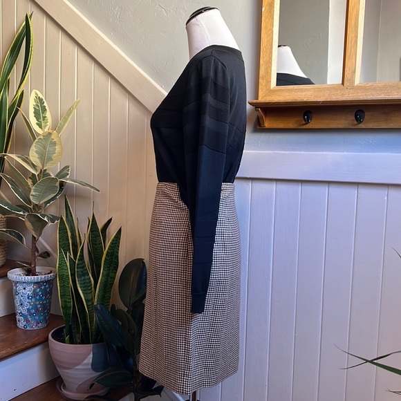 Ralph Lauren Collection Purple Label Cotton & Cashmere Blend Houndstooth Skirt - Picture 10 of 14